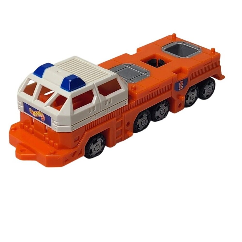 Vintage 1997 Mattel Hot Wheels Mega Rig Space Shuttle Transporter 2 Loose Orange